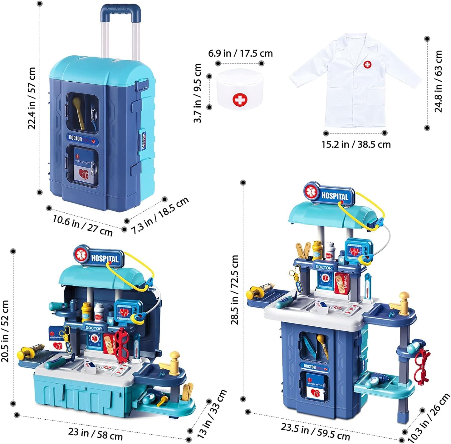 Kit de médico de juguete para niños