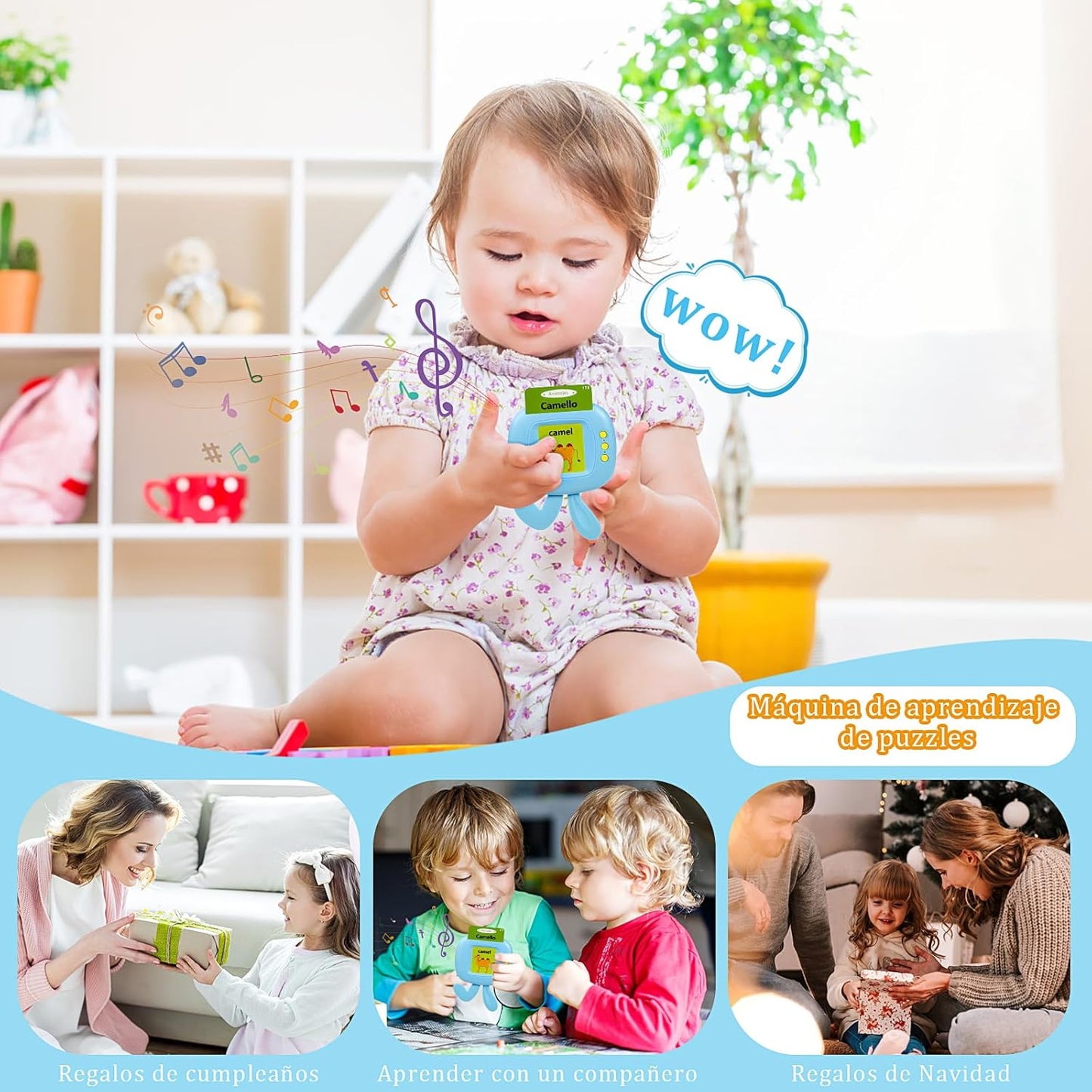 SpeakEasy™ |Lector Bilingüe Cartas de Aprendizaje + Regalo Pizarra LCD