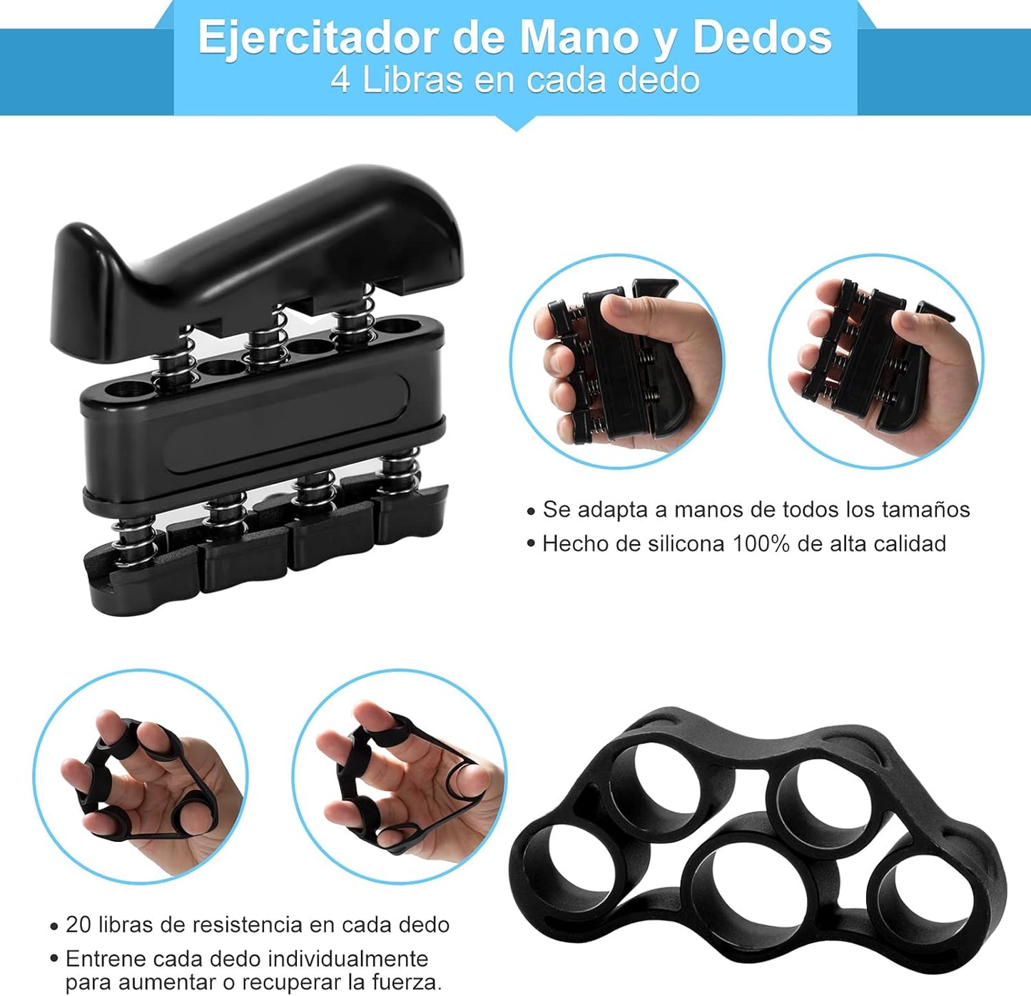 Kit 5 Piezas Máquina Antebrazo/Agarre Mano