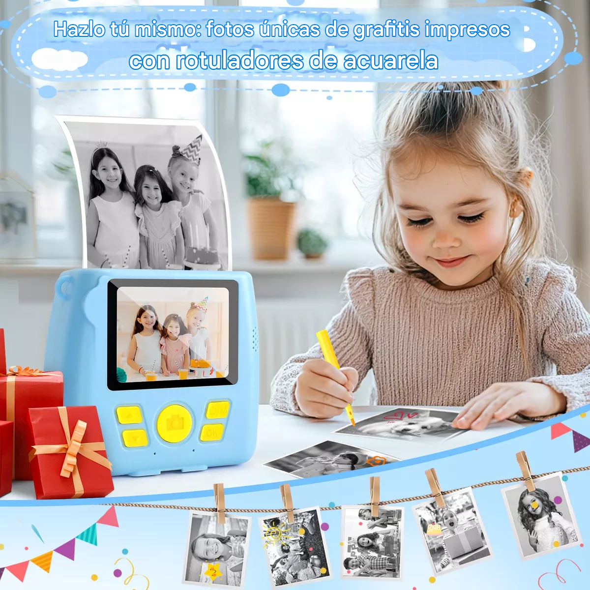 Kit Cámara Digital Instantánea para Niños