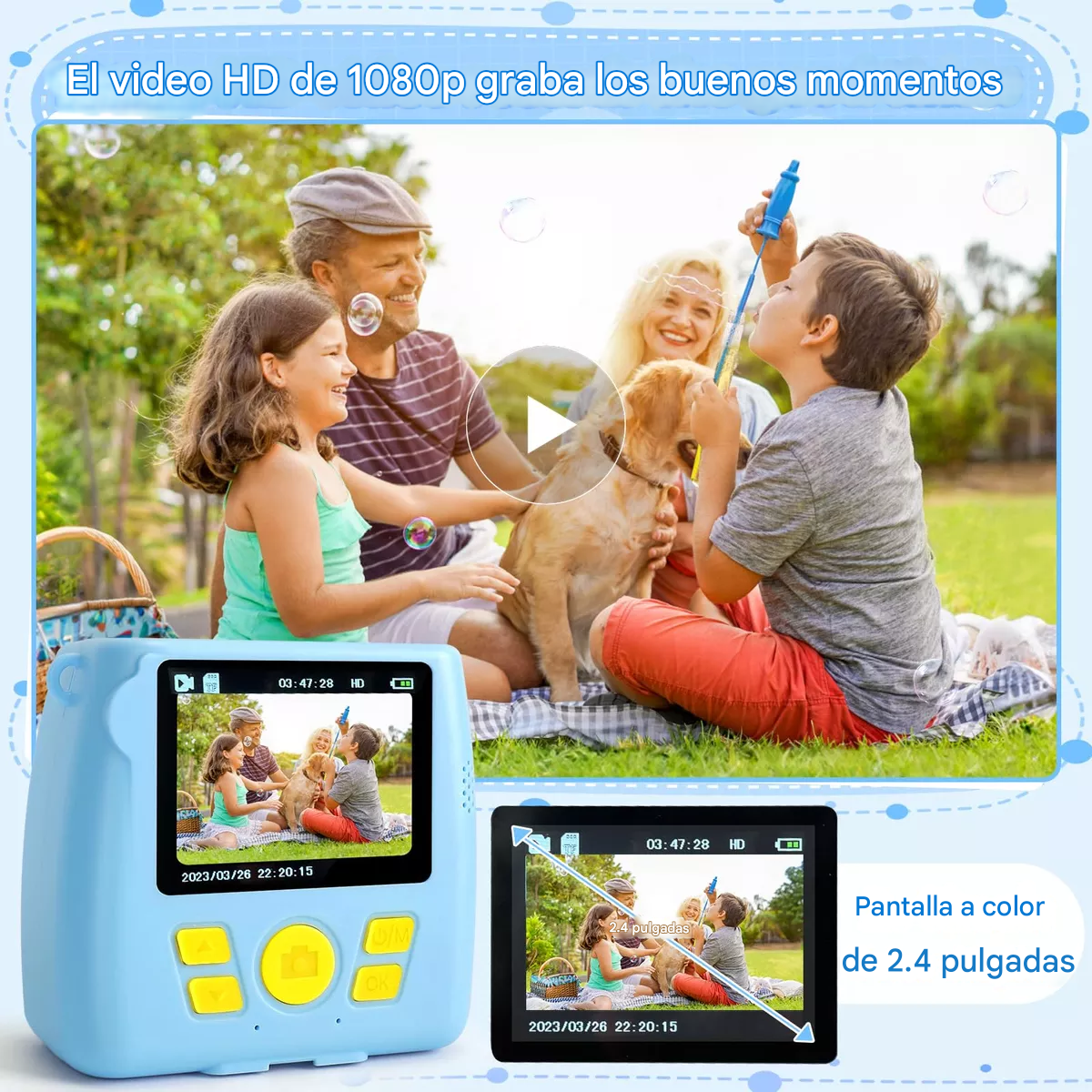 Kit Cámara Digital Instantánea para Niños