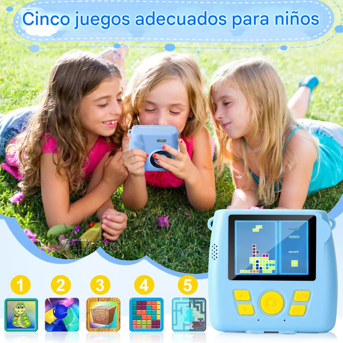 Kit Cámara Digital Instantánea para Niños