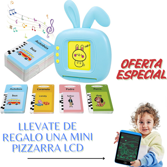 SpeakEasy™ |Lector Bilingüe Cartas de Aprendizaje + Regalo Pizarra LCD