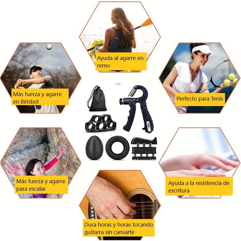 Kit 5 Piezas Máquina Antebrazo/Agarre Mano