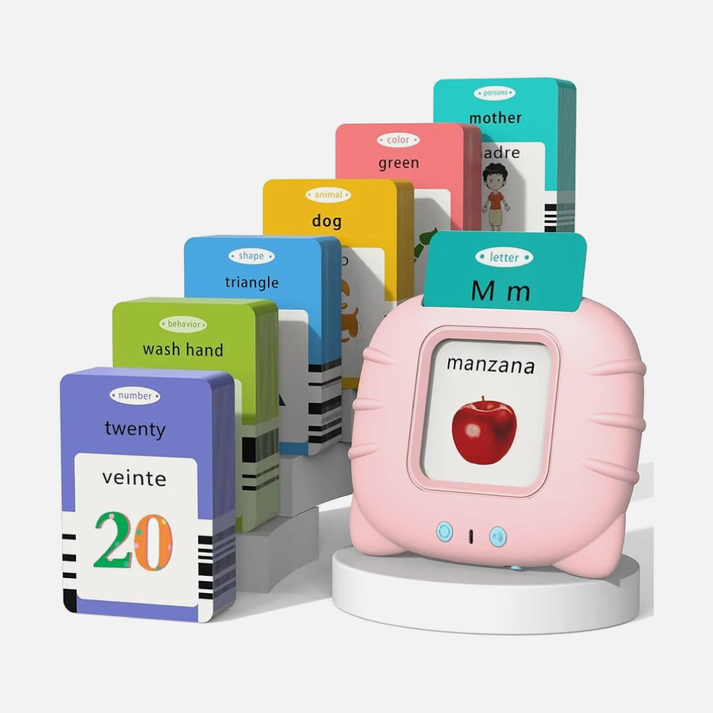 SpeakEasy™ |Lector Bilingüe Cartas de Aprendizaje + Regalo Pizarra LCD