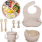 Kit de Utensilios de Silicona para Bebés de 8 Piezas