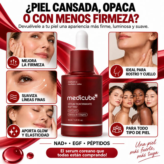 Sérum Coreano Medicube - Reafirmante con Colágeno + Péptidos NAD+ EGF