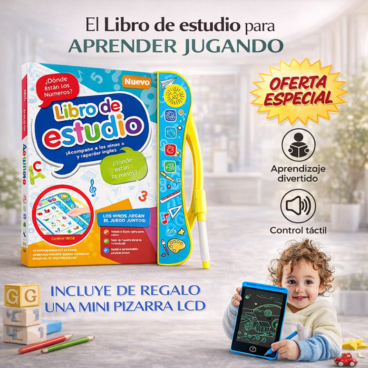Edukids™ | Libro Interactivo de Estudio Infantil + REGALO