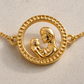 Guillo(Pulsera) Laminado Oro 14k Madre e Hijo