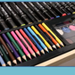 Set Estuche Italiano de Arte en Madera 162 Piezas de Colores