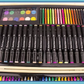 Set Estuche Italiano de Arte en Madera 162 Piezas de Colores