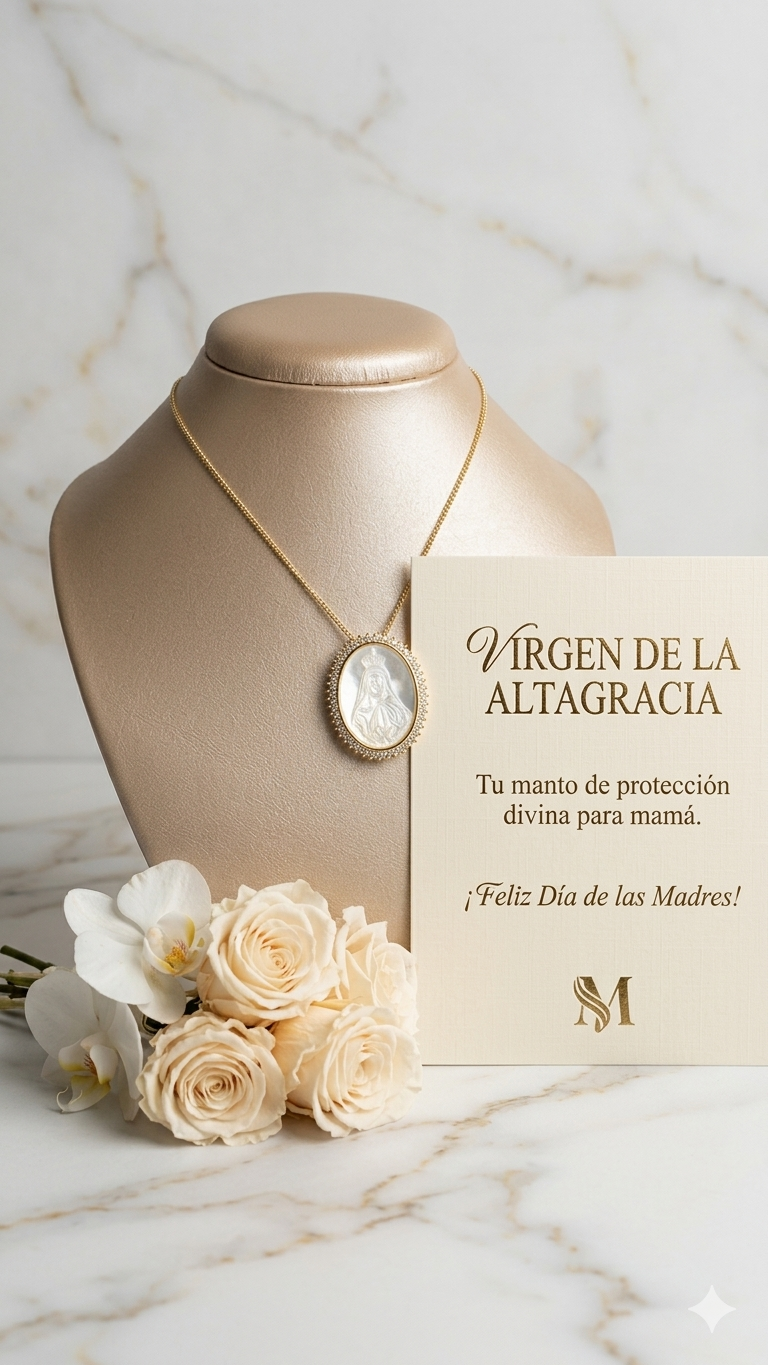 Elegante Collar Virgen de la Altagracia + Envio Gratis