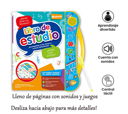 Edukids™ | Libro Interactivo de Estudio Infantil